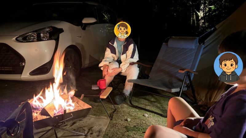 BASE.5キャンプ場の夜の雰囲気