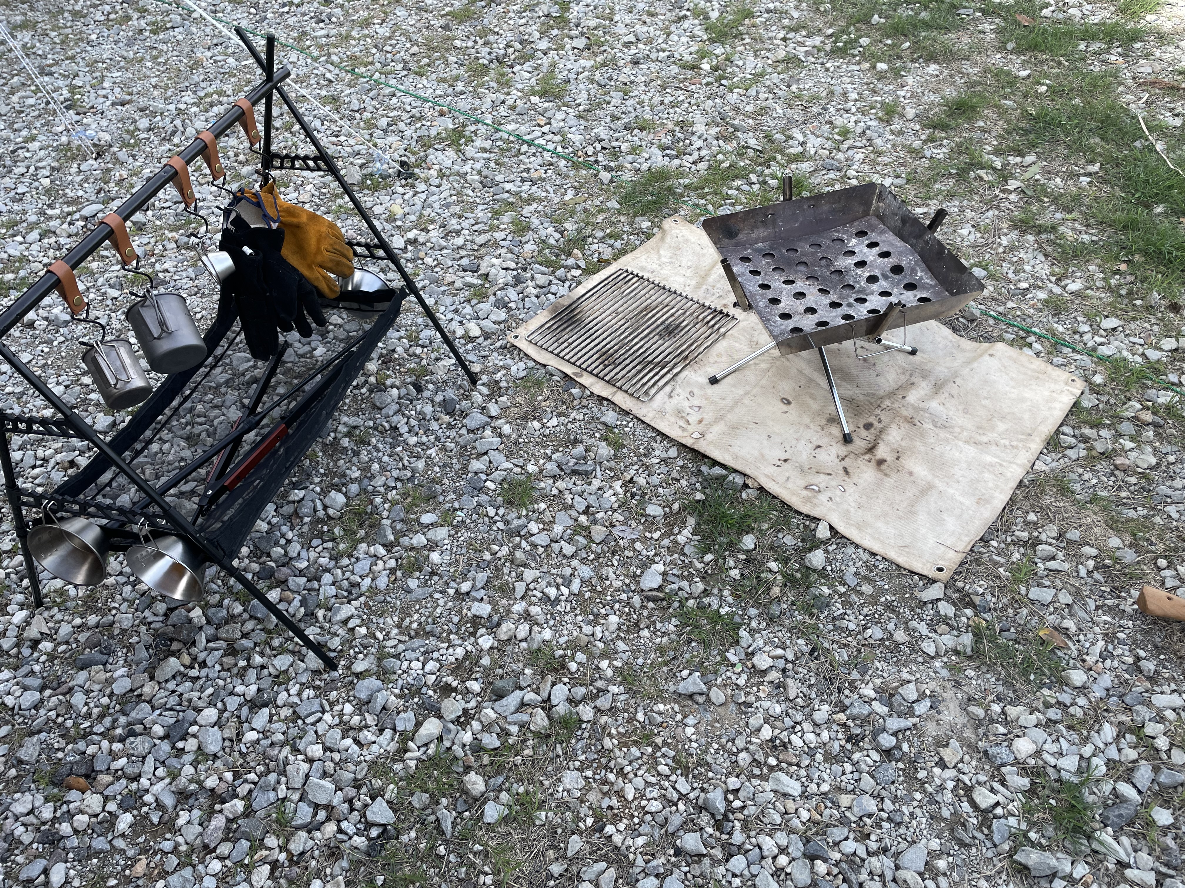 ダイソーハンギングラックを使った後の写真