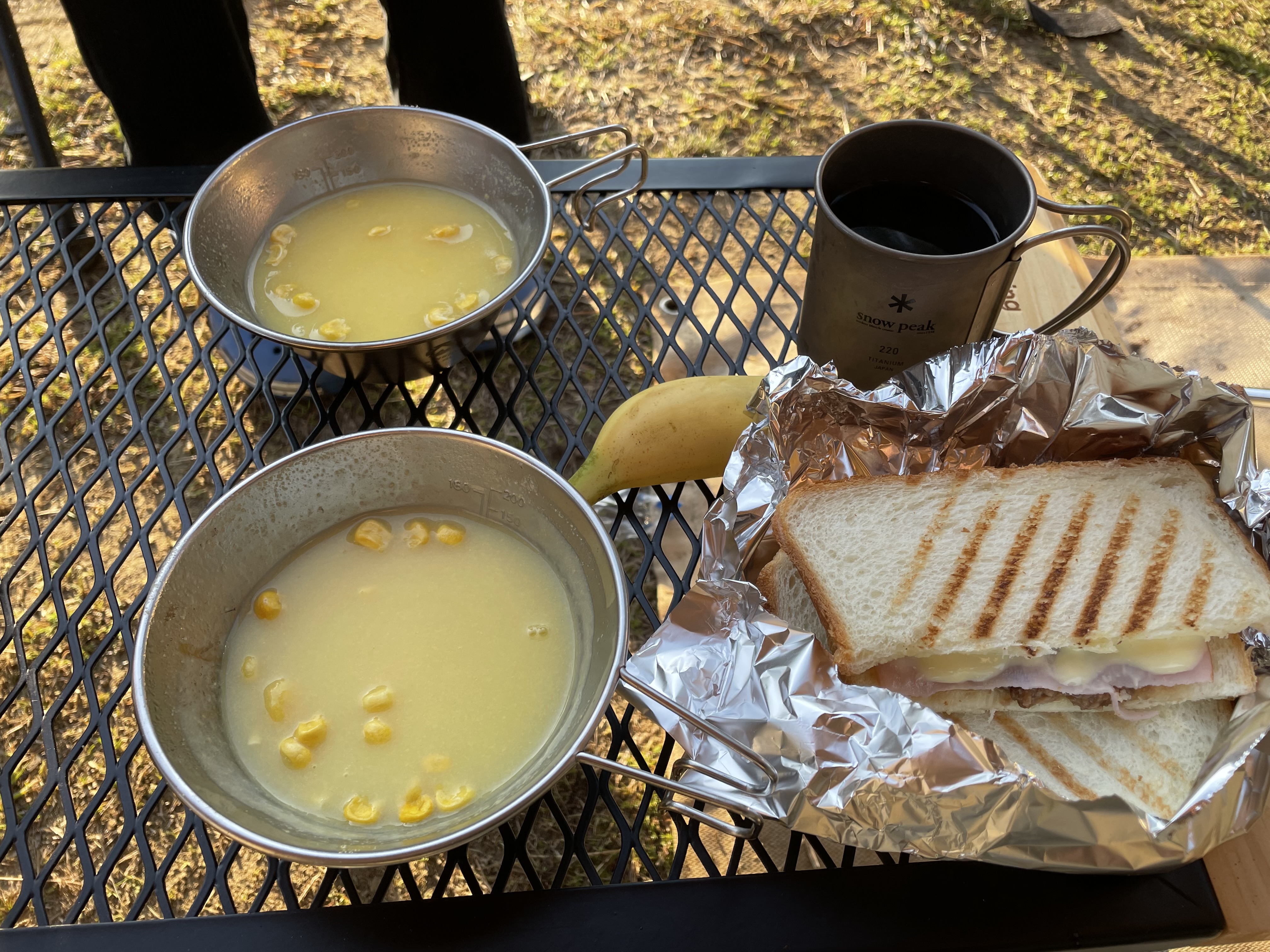 実際の朝ごはんの画像