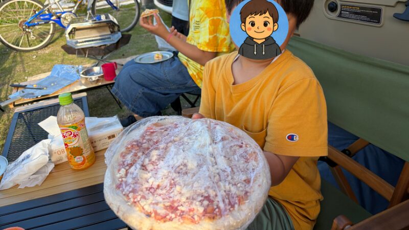 キャンプにおすすめの業務スーパー冷凍ピザの写真