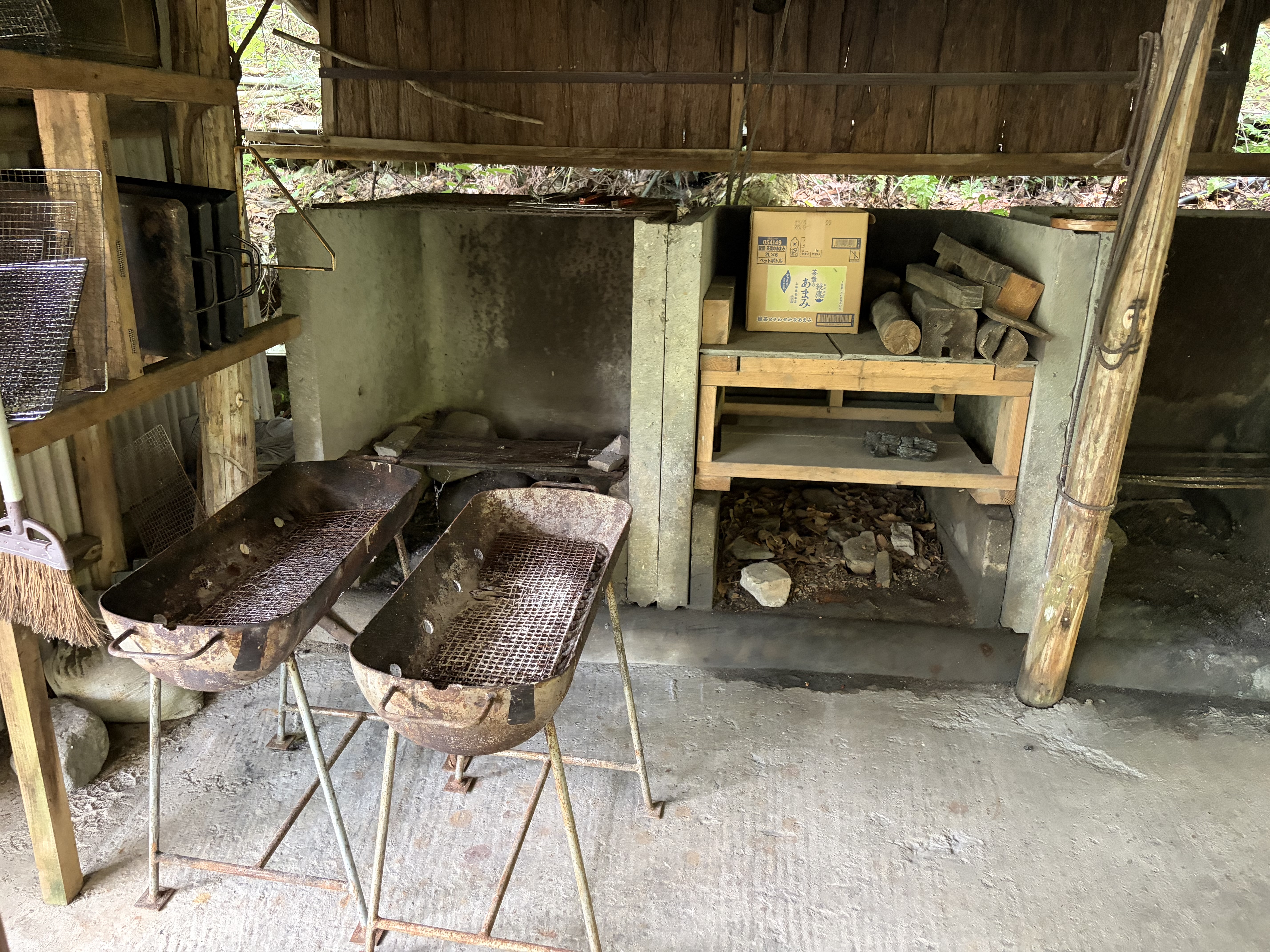 黒木さわがにキャンプ場のレンタルBBQセット一式