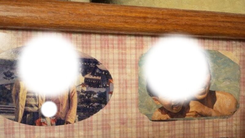 父親と写っている写真