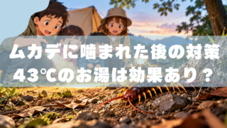 長靴のムカデに噛まれた｜43℃のお湯は効果あり？ 