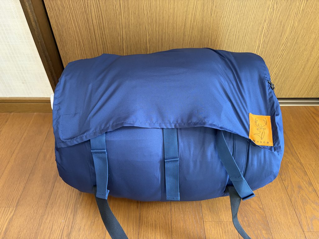 Nuuca Sleep Maxをコンパクトにまとめた状態