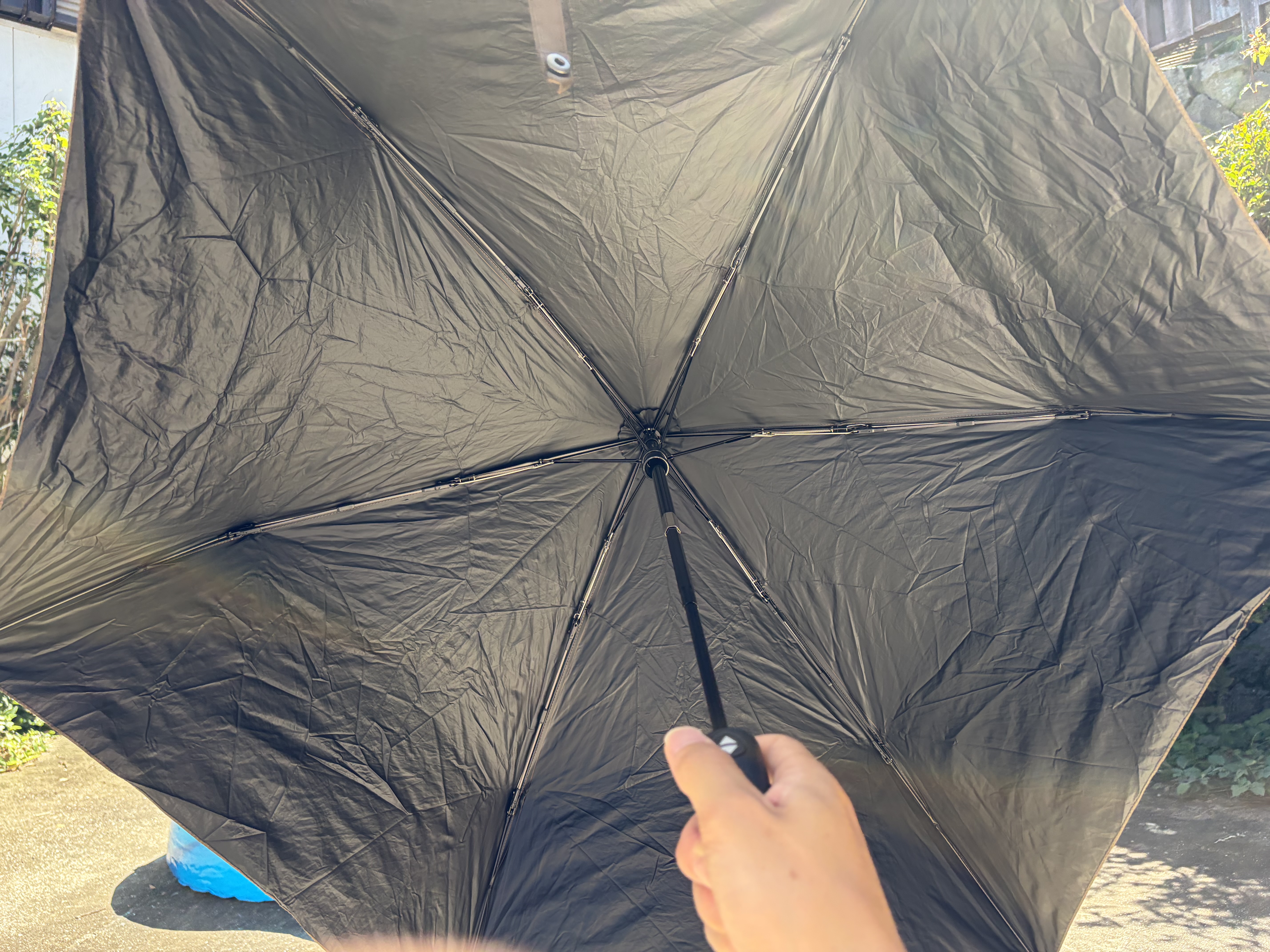 開いた状態のWAQ Field Umbrella